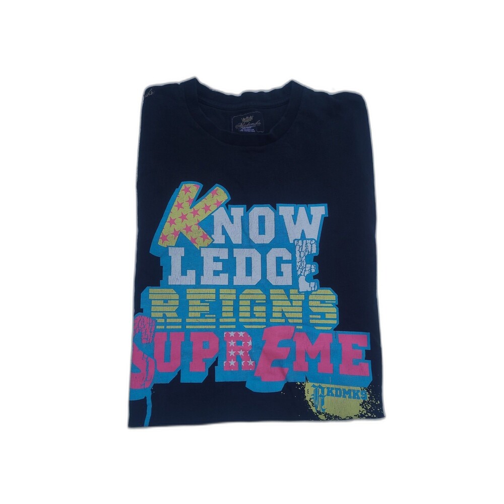 Vtg Y2k Akademiks knowledge Reigns Supreme t-shirt hip hop